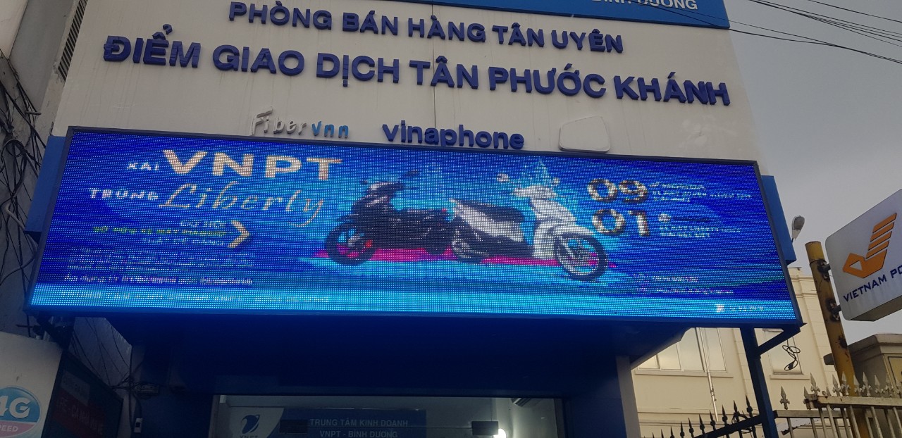Bảng LED P10 – lắp đặt tại VNPT Bình Dương