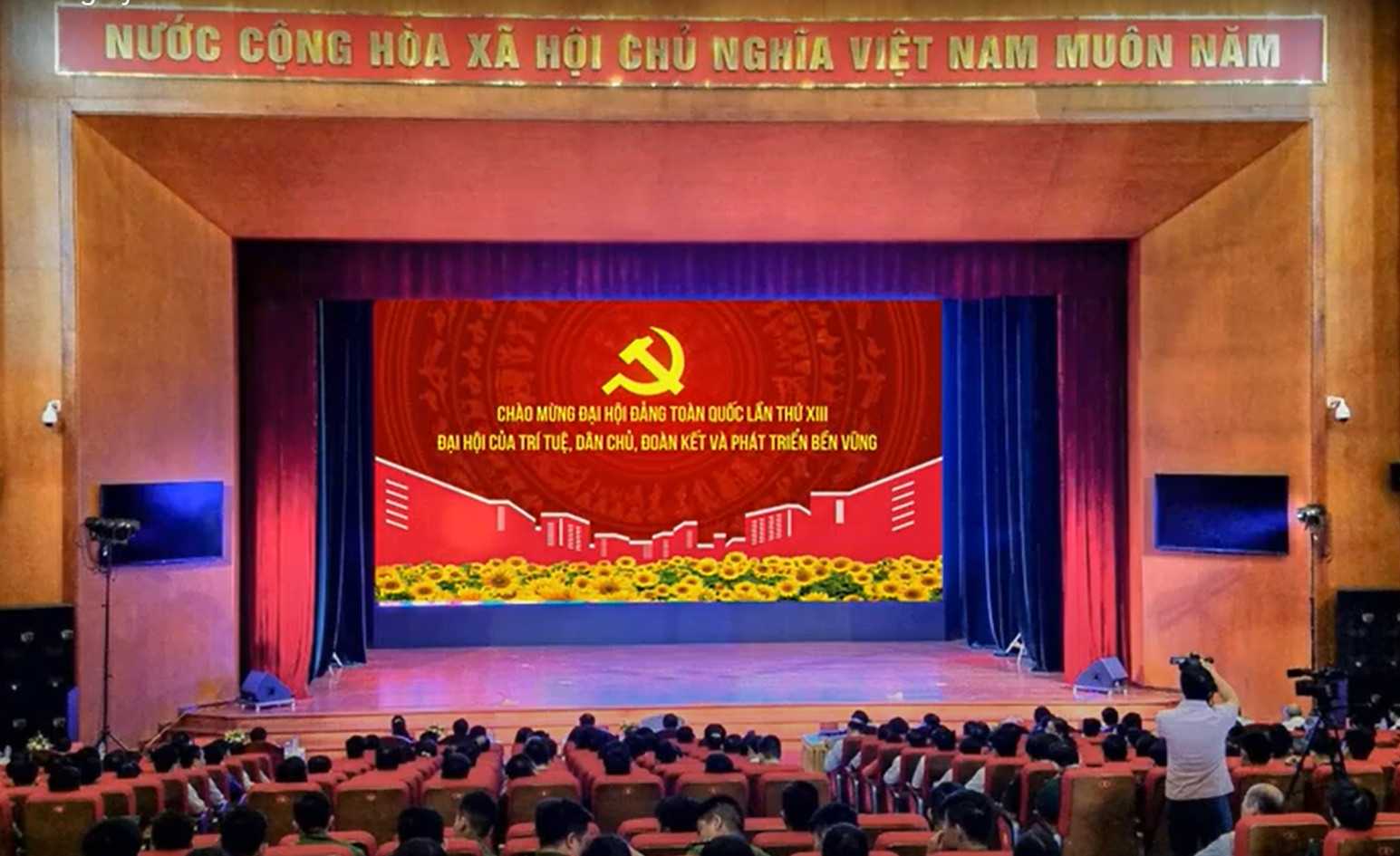 màn hình led hội trường ubnd