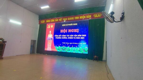 màn hình led p3 hội trường ubnd xã Phước sang Phú giáo, tỉnh bình dương