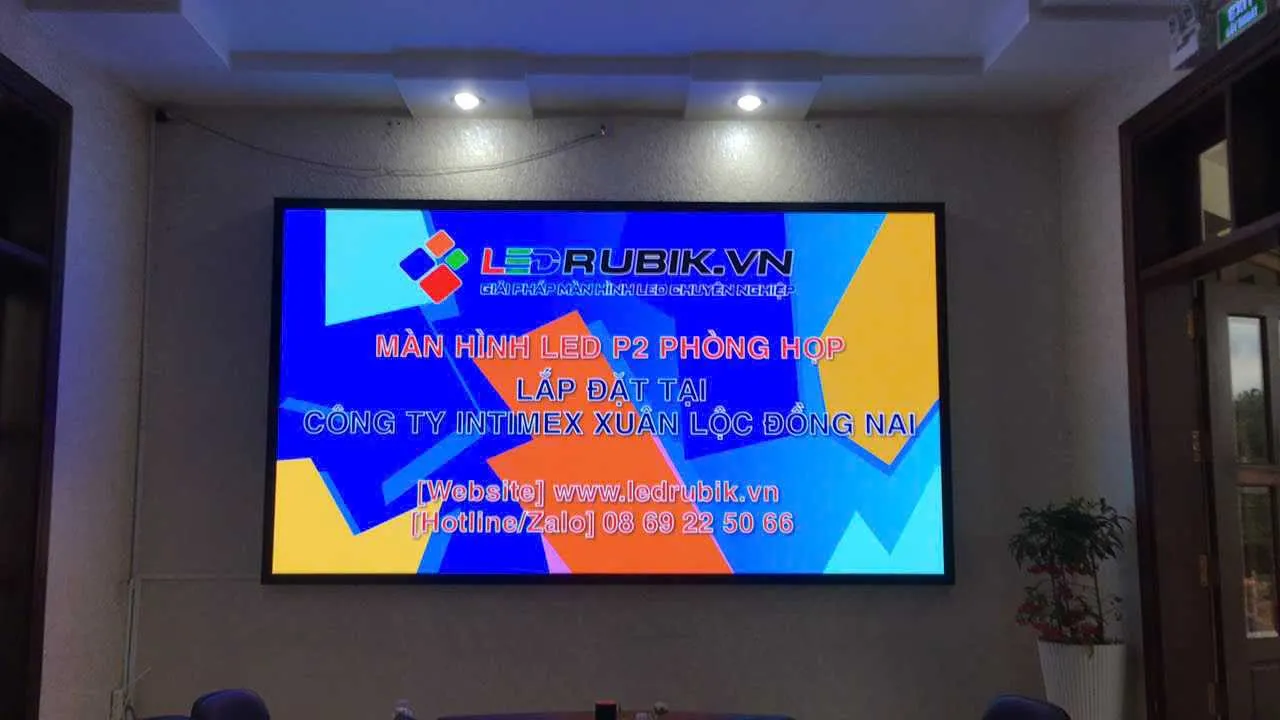 Màn Hình LED P1.25 Phòng Họp Cty Orthlite Việt Nam