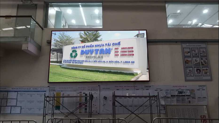 Màn hình LED P4 cho nhà máy nhựa Duy Tân, Long An