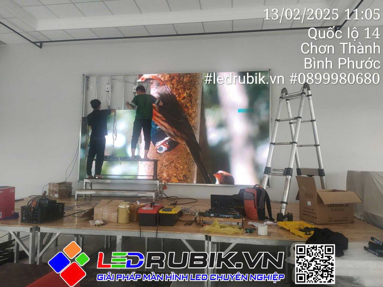 Lắp đặt Màn hình LED Nhà hàng Tiệc Cưới tại Chơn Thành, Bình Phước