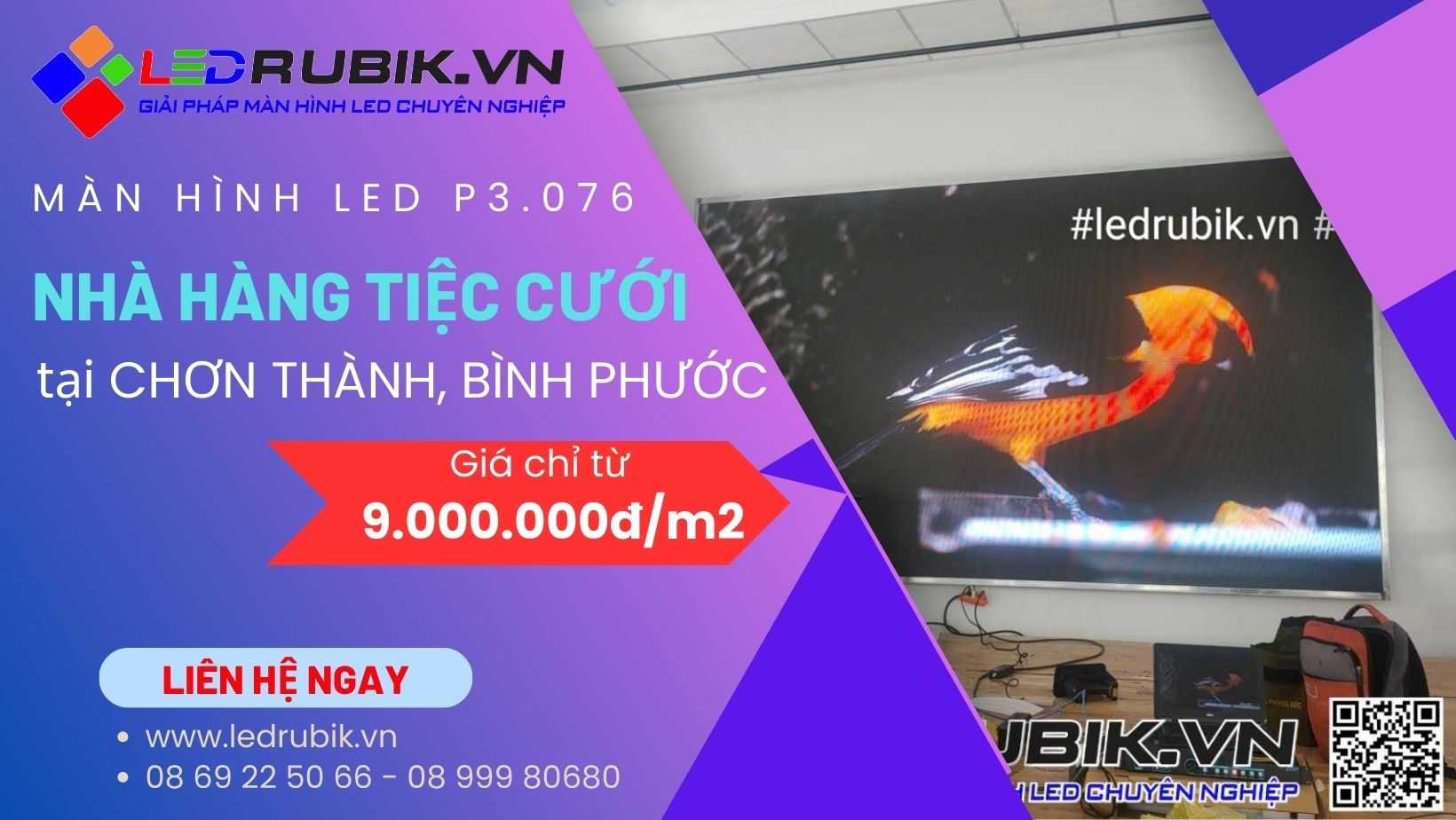 Màn Hình LED Nhà Hàng Tiệc Cưới Kim Liên – Chơn Thành, Bình Phước 02/2025
