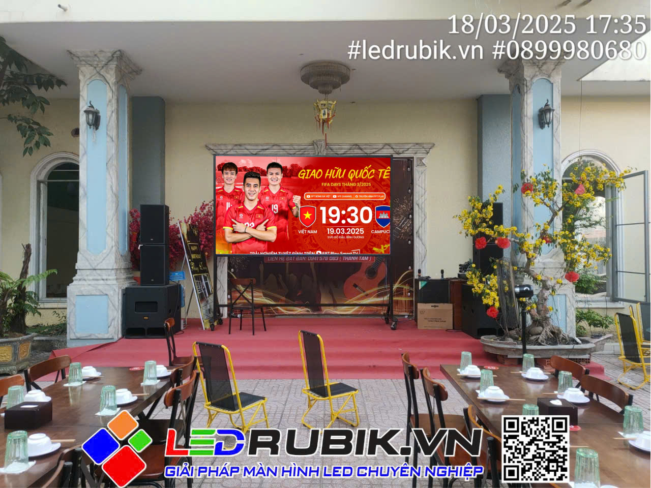 Màn Hình LED P5 Cho Quán Cafe, Quán Nhậu