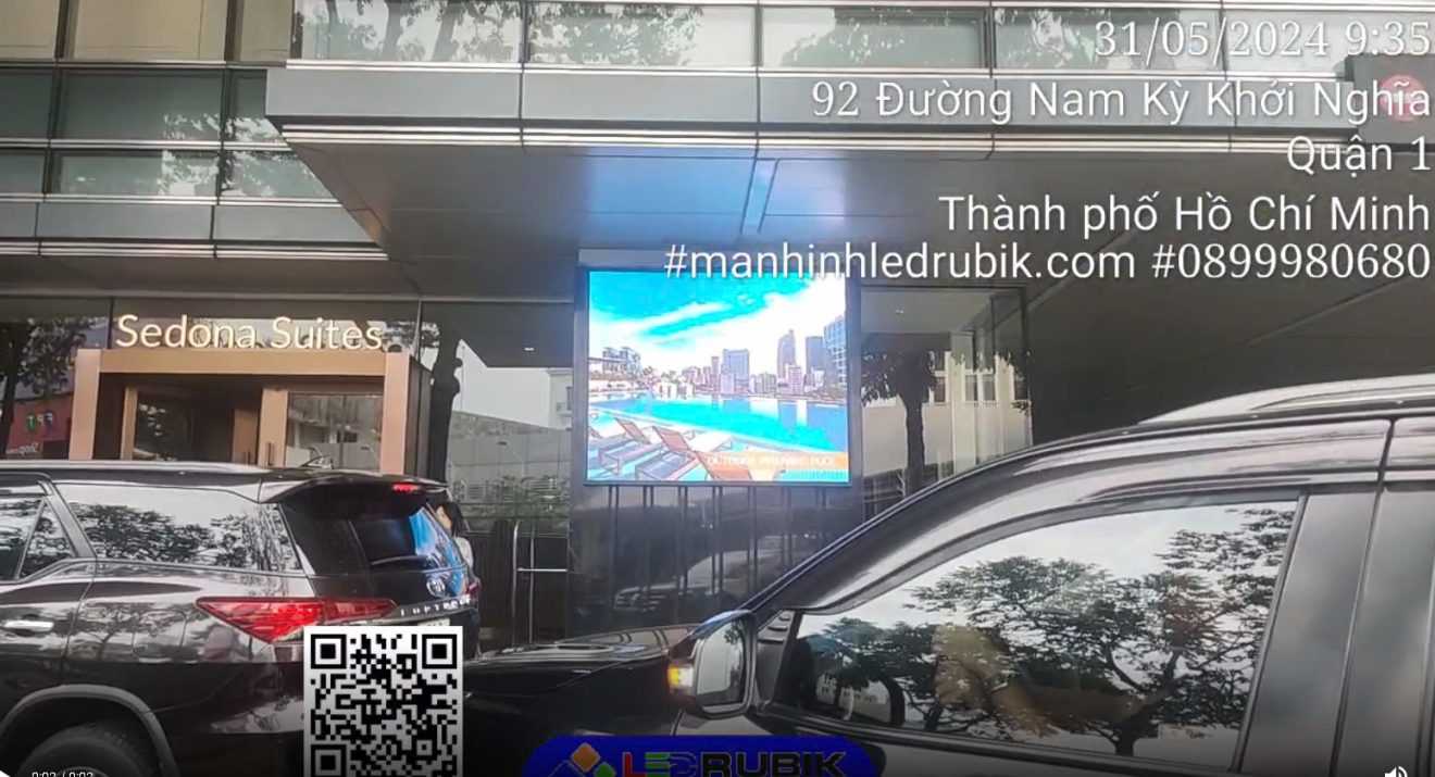 Màn hình LED p3 quảng cáo ngoài trời lắp đặt tại Sài Gòn Centre