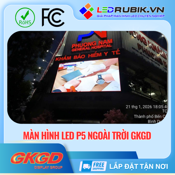 Màn hình LED P5 Ngoài Trời GKGD