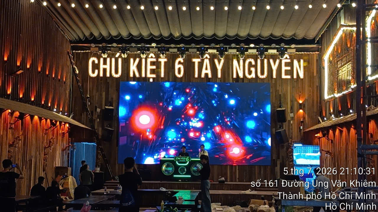 Lắp đặt màn hình LED P2.5 Nhà Hàng Chú Kiệt 6 Quận Bình Thạnh, TP.HCM