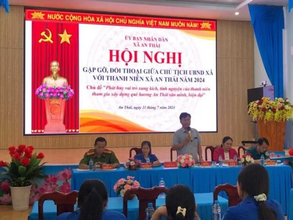 màn hình led hội trường xã An Thái Phú Giáo, Bình Dương