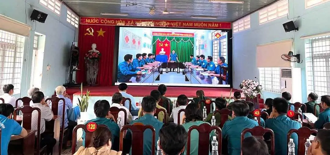 màn hình led p3 - lắp đặt hội trường ubnd xã Phước Hòa, huyện Phú giáo, tỉnh bình dương