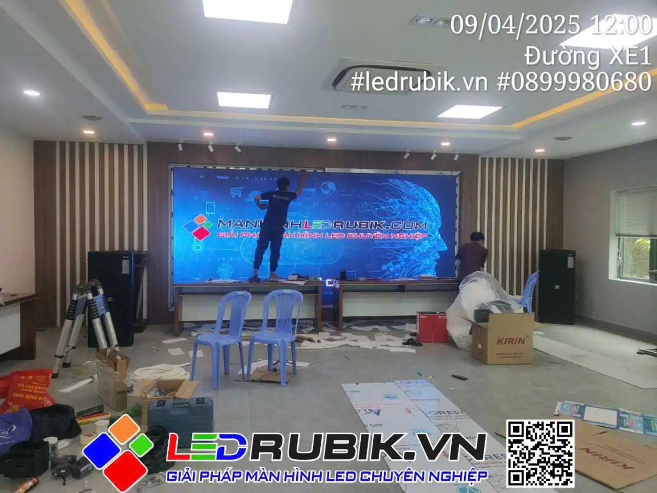 Quy trình thi công màn hình LED lắp đặt uy tín tại LED RUBIK