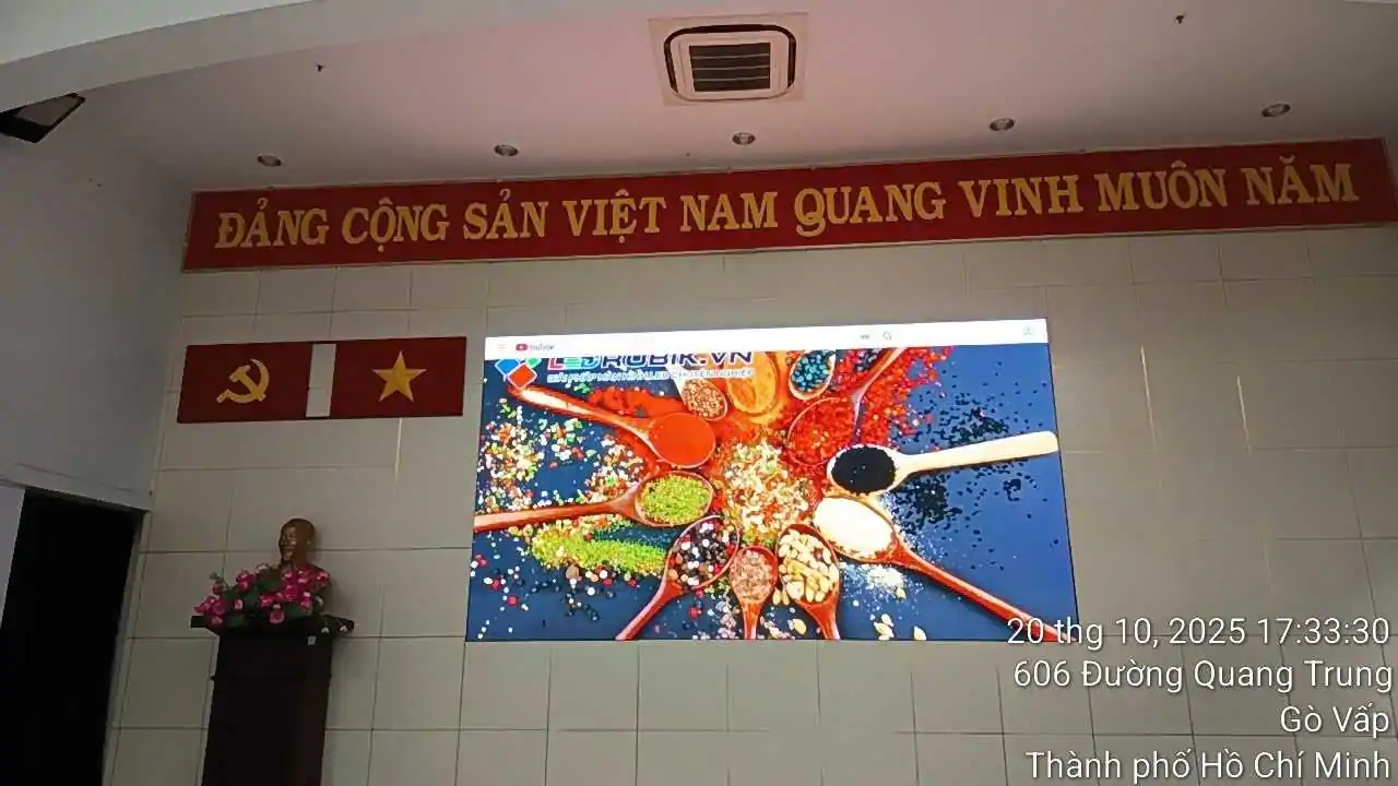 Màn Hình LED P3 Hội Trường Bệnh Viện Đa Khoa Gò Vấp
