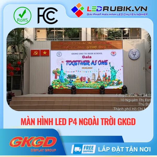 Màn hình LED P4 Ngoài Trời GKGD
