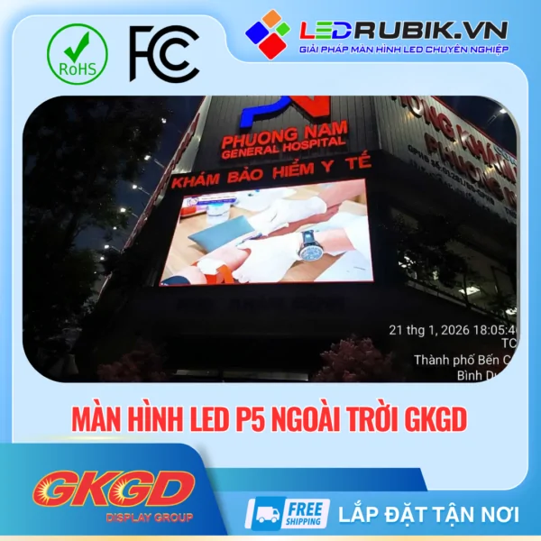 Màn hình LED P5 Ngoài Trời GKGD