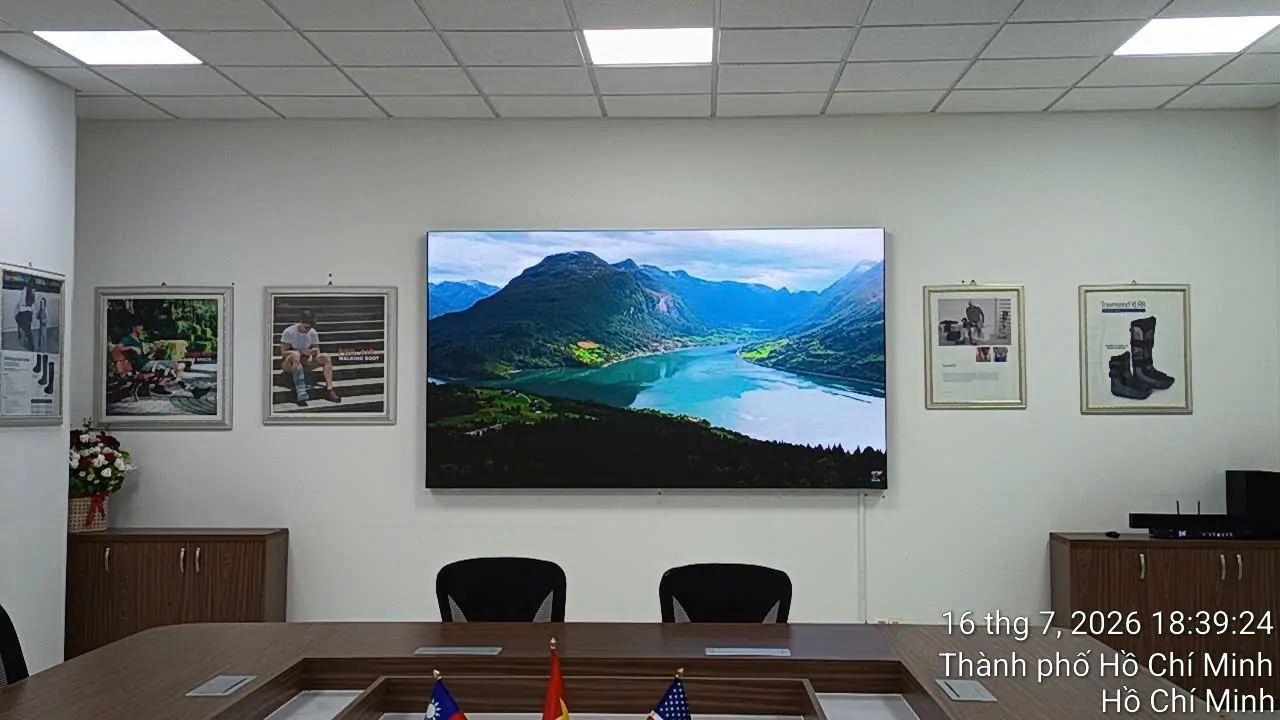 màn hình LED P2 tại Công ty M2 Gobal - KCN An Điền, Bến Cát, HCM